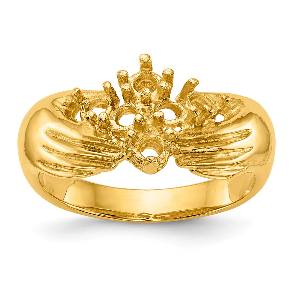 14k 6 Stone Family Ring Mounting