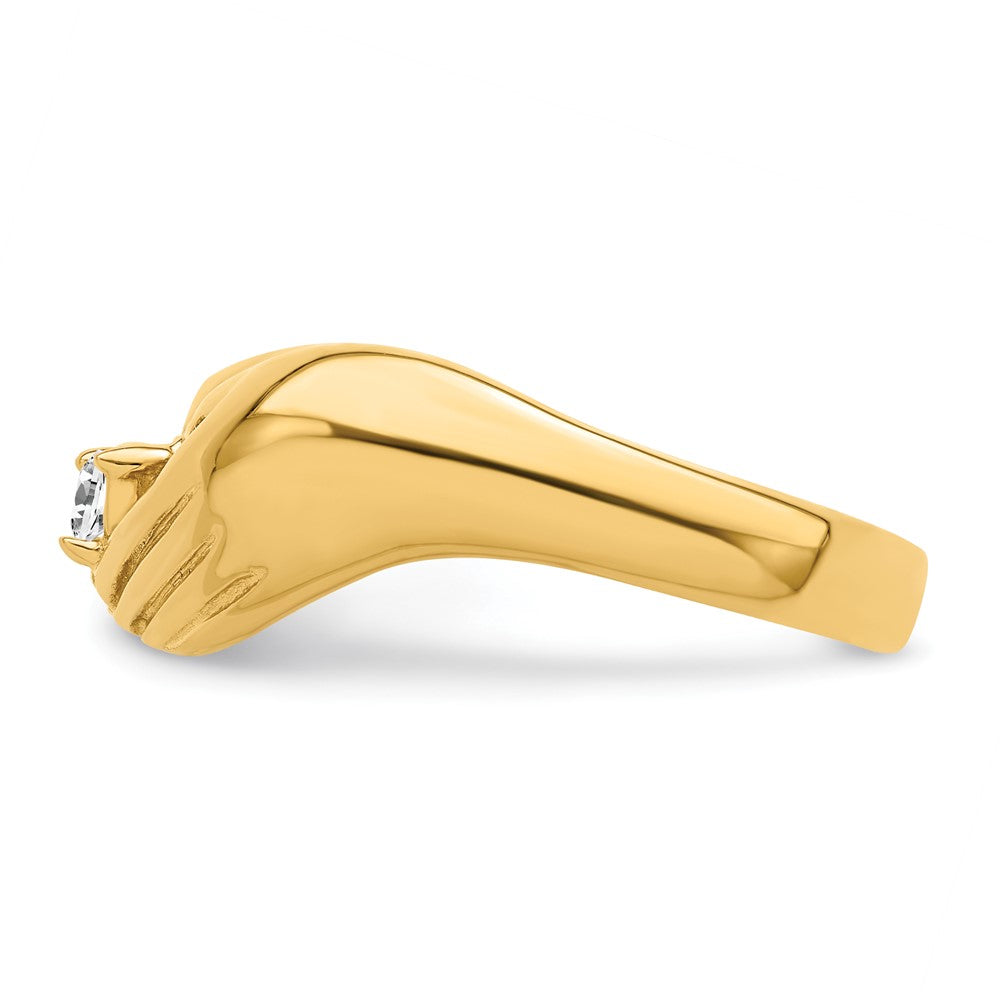 14k 1 Genuine Stone Family Ring