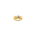 14k 2 Genuine Stone Family Ring