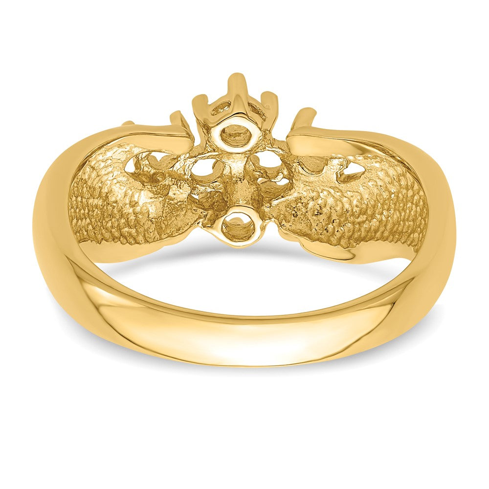 14k 6 Synthetic Stone Family Ring