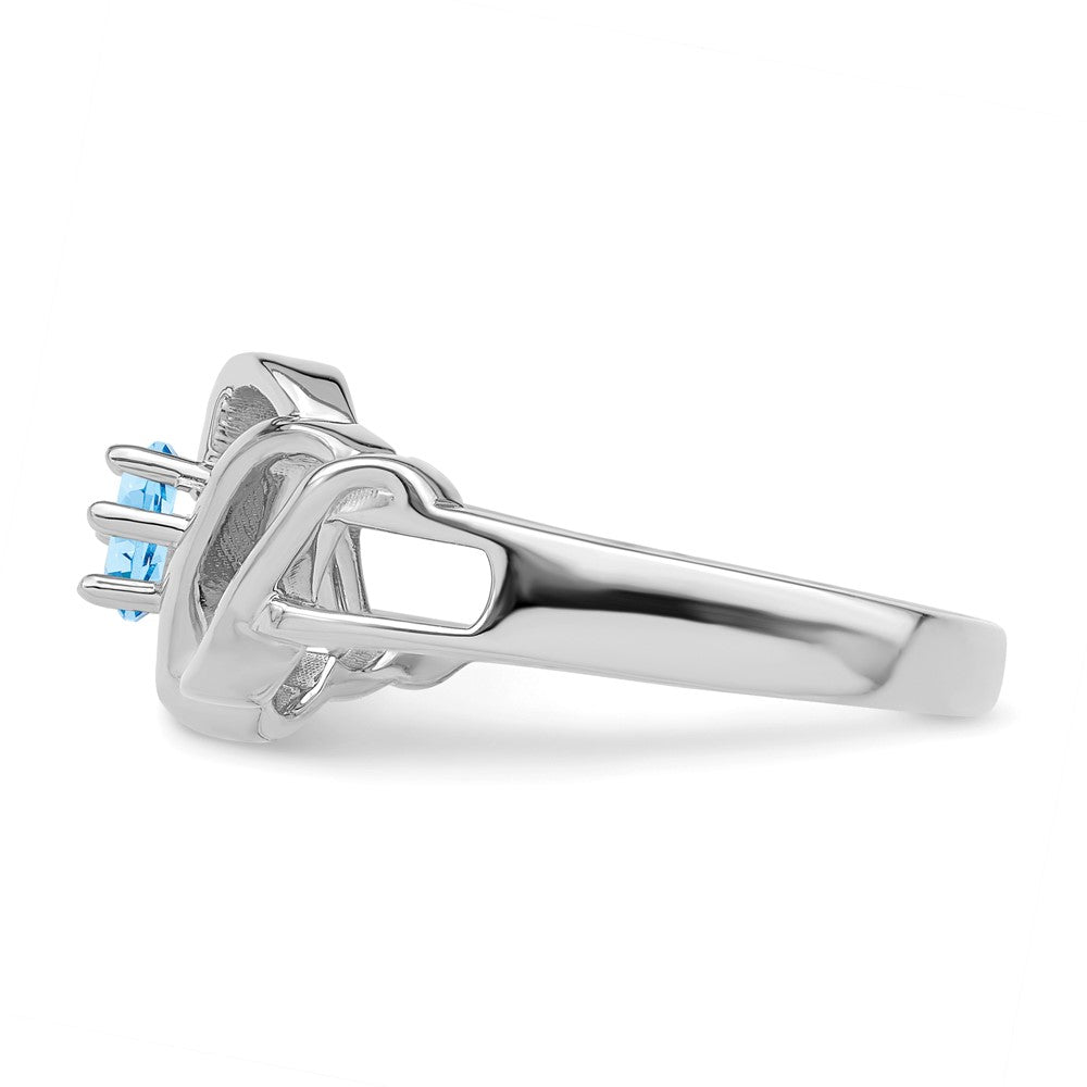 14k White Gold Family Jewelry Ring