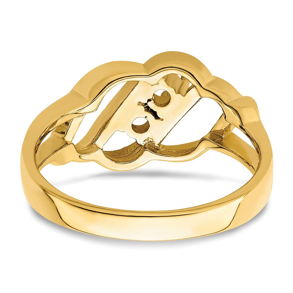 14k Synthetic Family Jewelry Ring