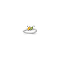 14k White Gold Genuine Family Jewelry Ring