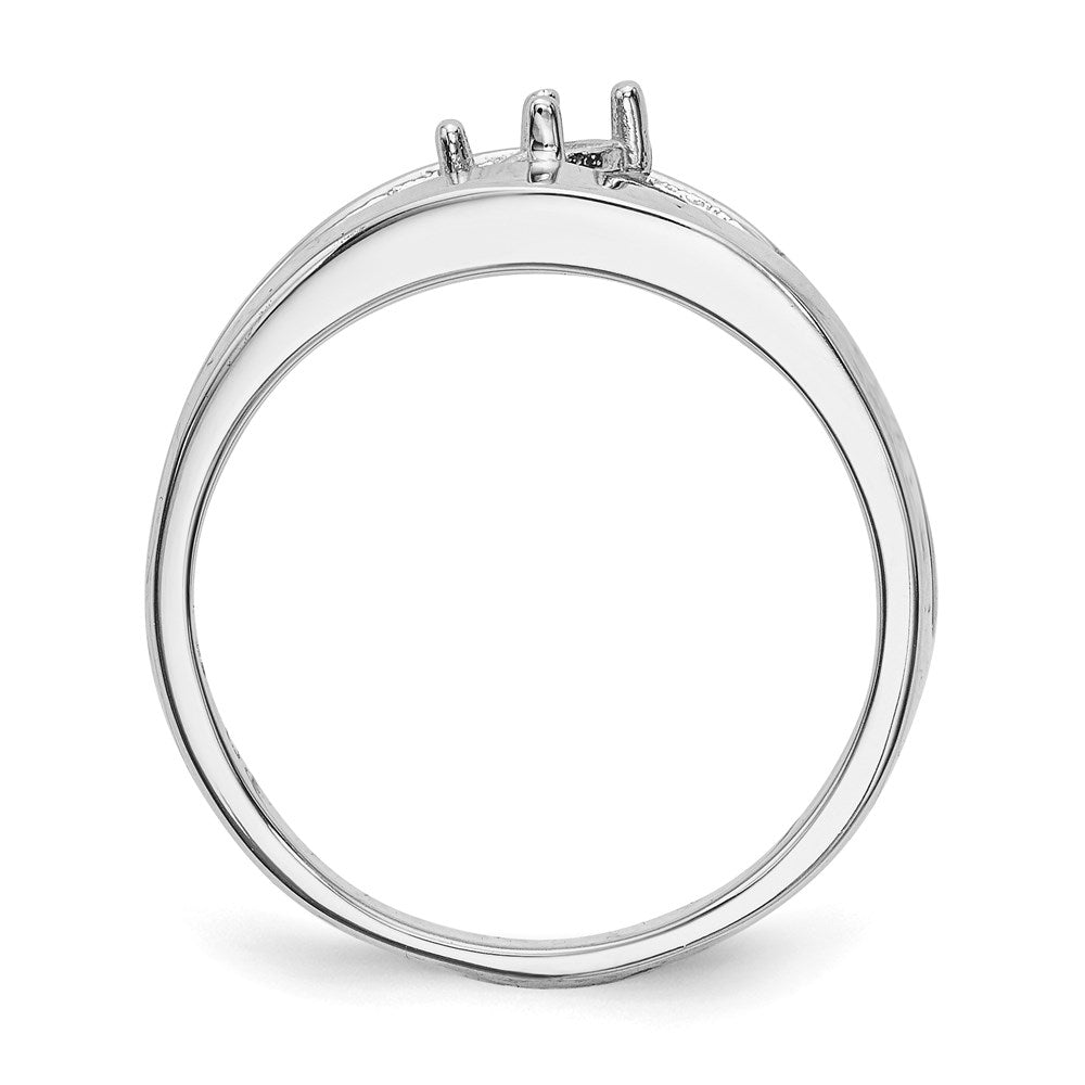 14k White Gold Family Jewelry Ring Mounting