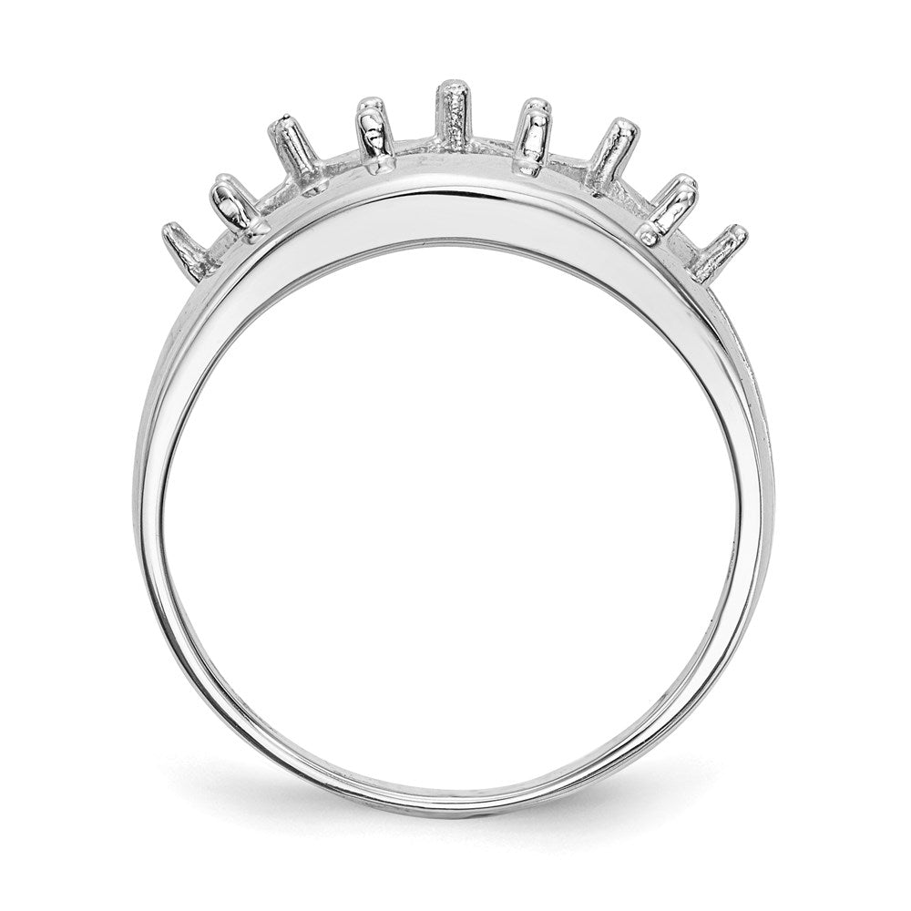 14k White Gold Family Jewelry Ring Mounting