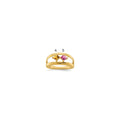 14k Synthetic Family Jewelry Ring