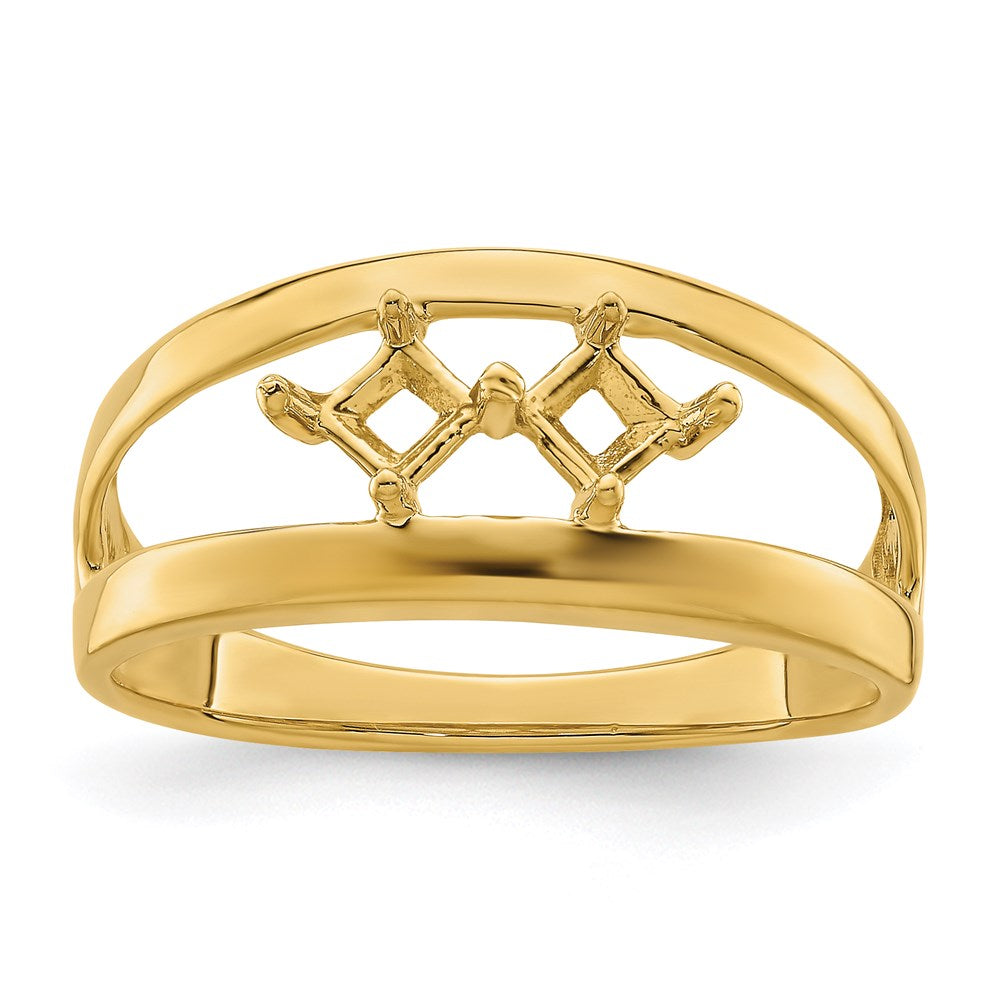 14k Synthetic Family Jewelry Ring