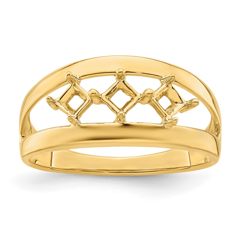 14k Synthetic Family Jewelry Ring