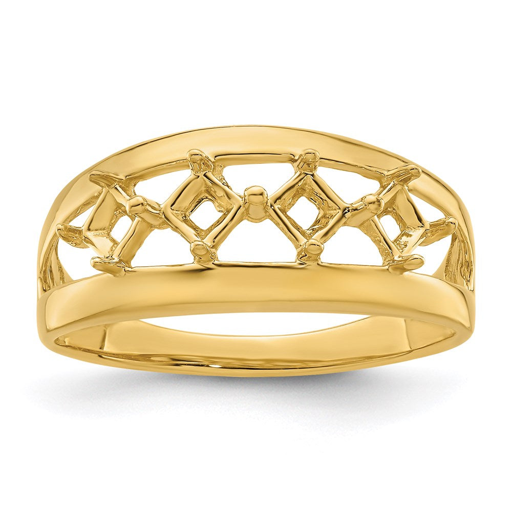 14k Synthetic Family Jewelry Ring