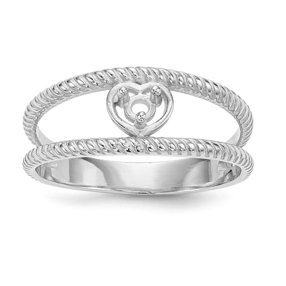 14k White Gold Family Jewelry Ring Mounting