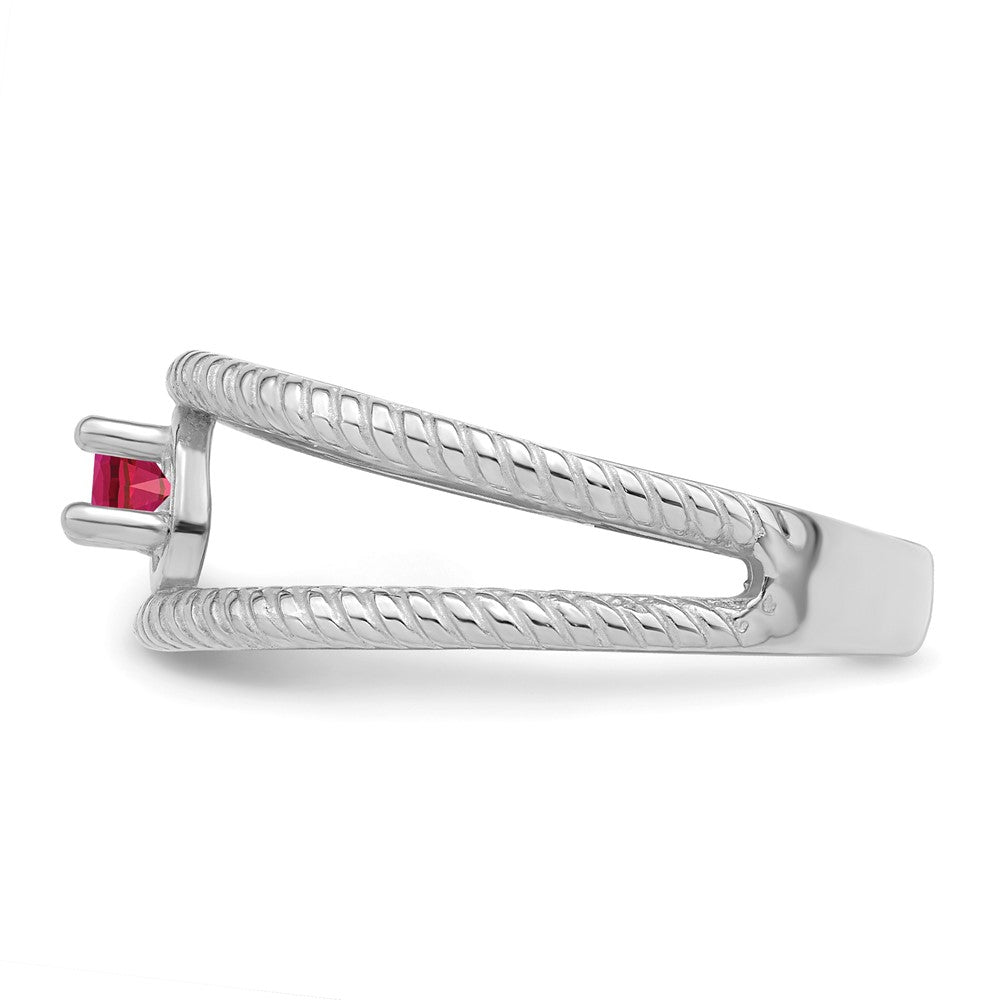 Sterling Silver Rhodium-plated Family Jewelry Mounting