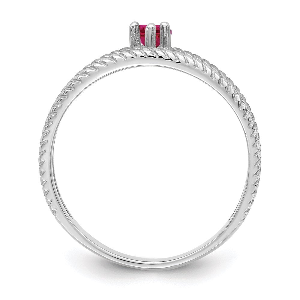 Sterling Silver Rhodium-plated Family Jewelry Mounting