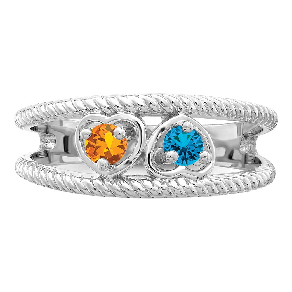 14k White Gold Family Jewelry Ring Mounting