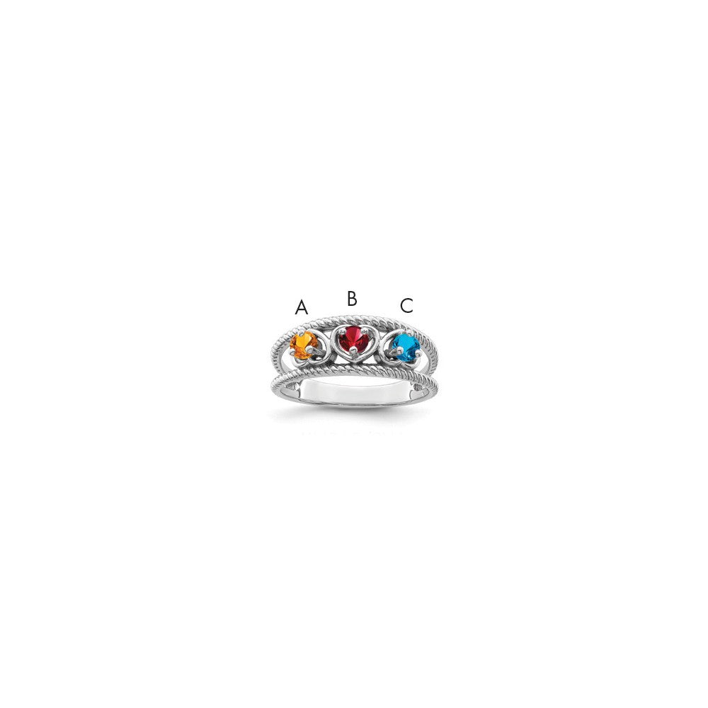 14k White Gold Family Jewelry Ring Mounting