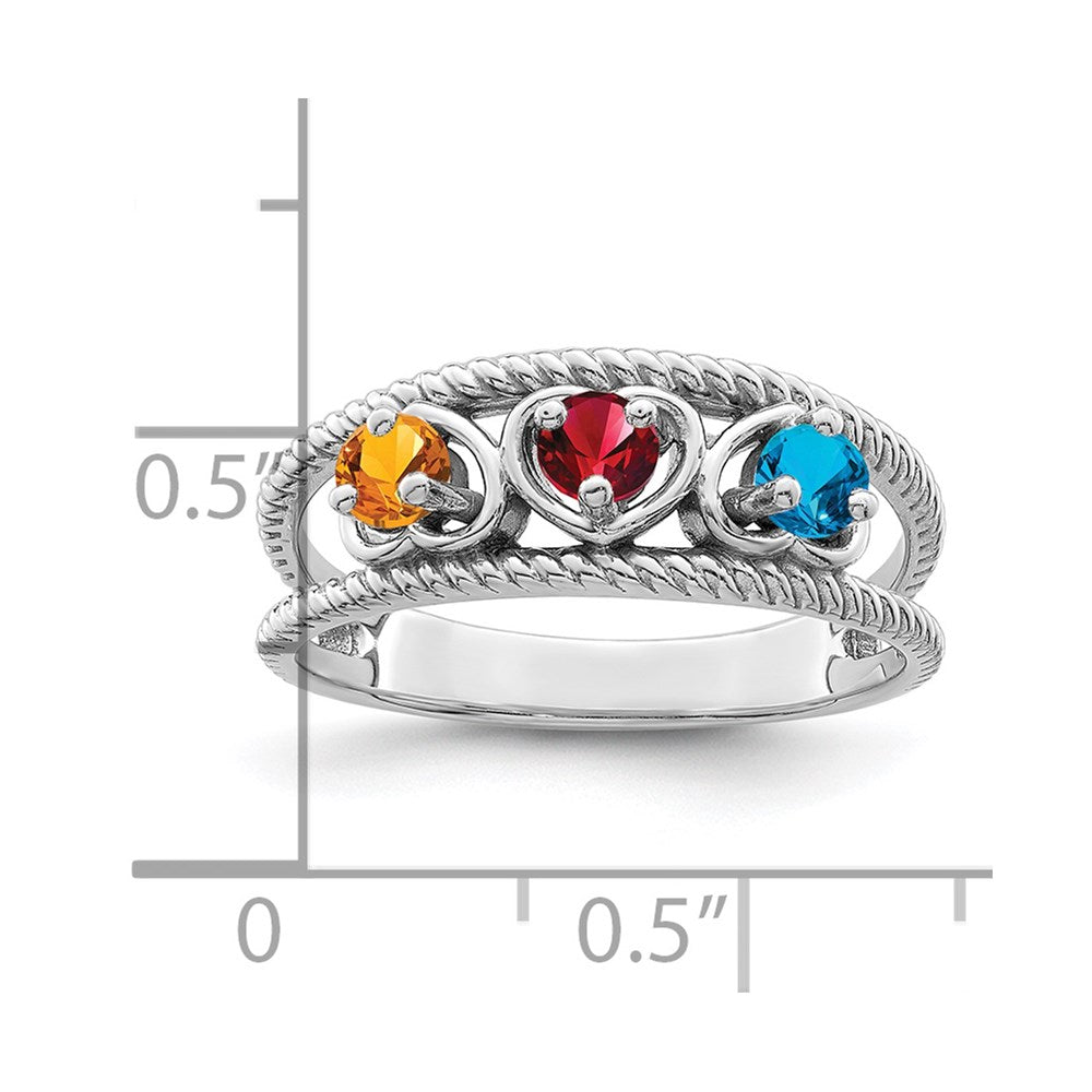 14k White Gold Family Jewelry Ring Mounting