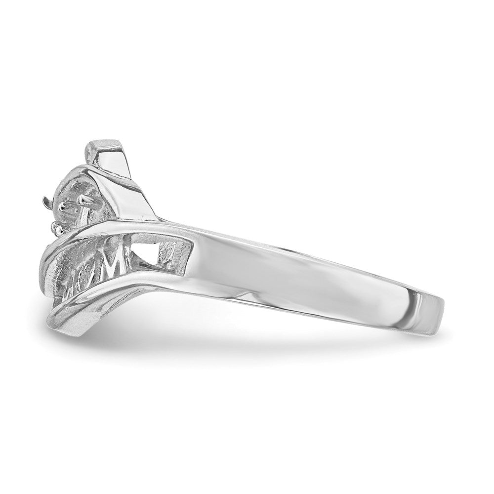 14k White Gold Family Jewelry Ring Mounting