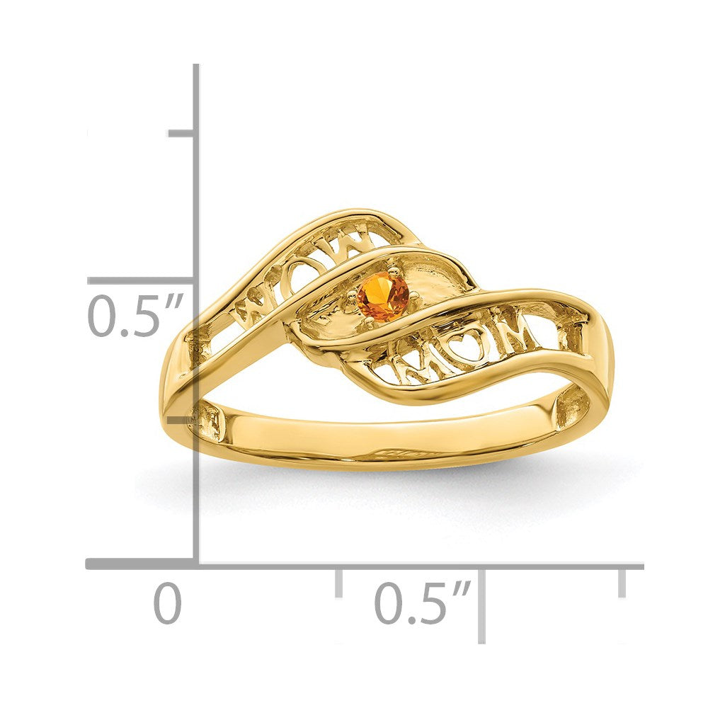 14k Synthetic family jewelry ring