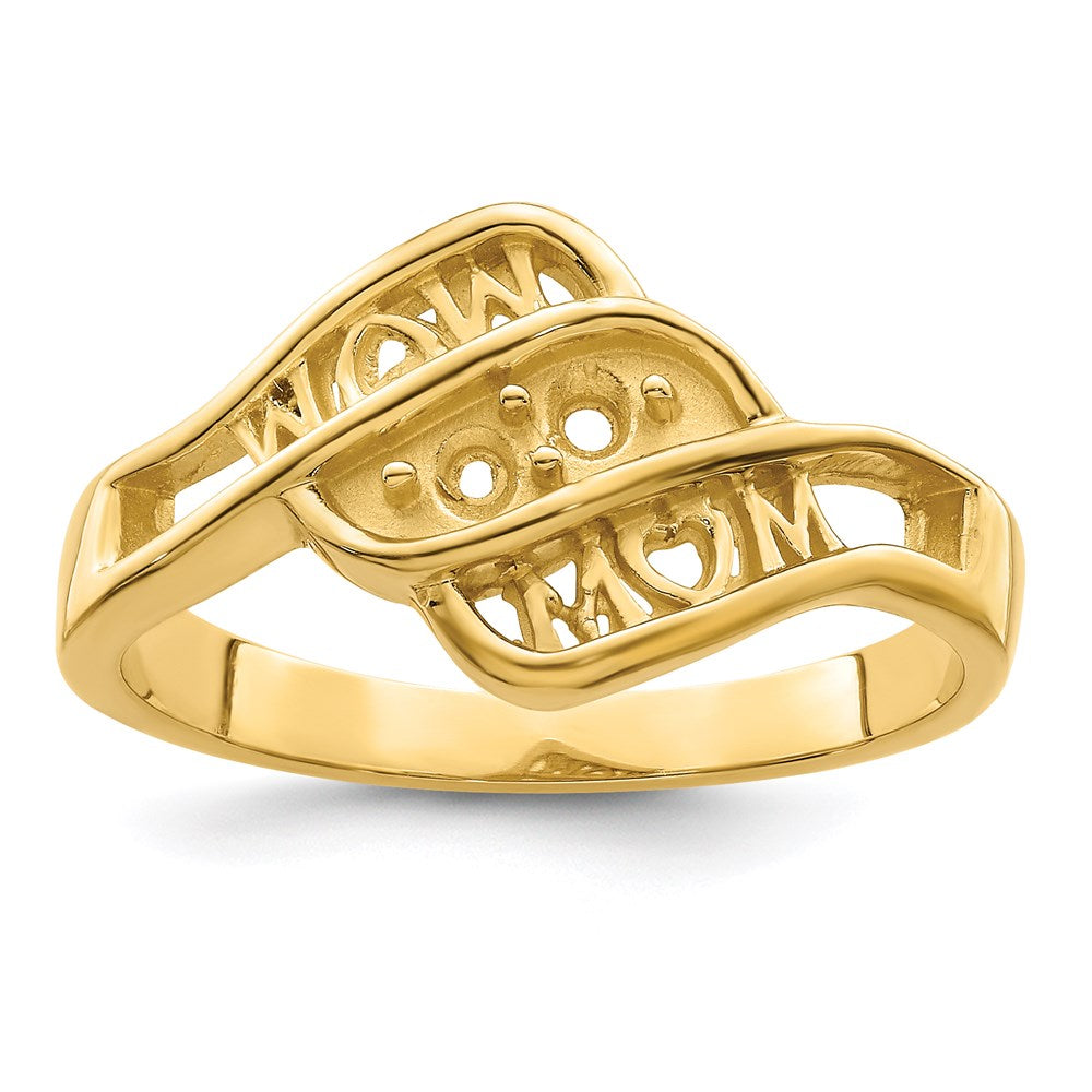 14k Synthetic Family Jewelry Ring