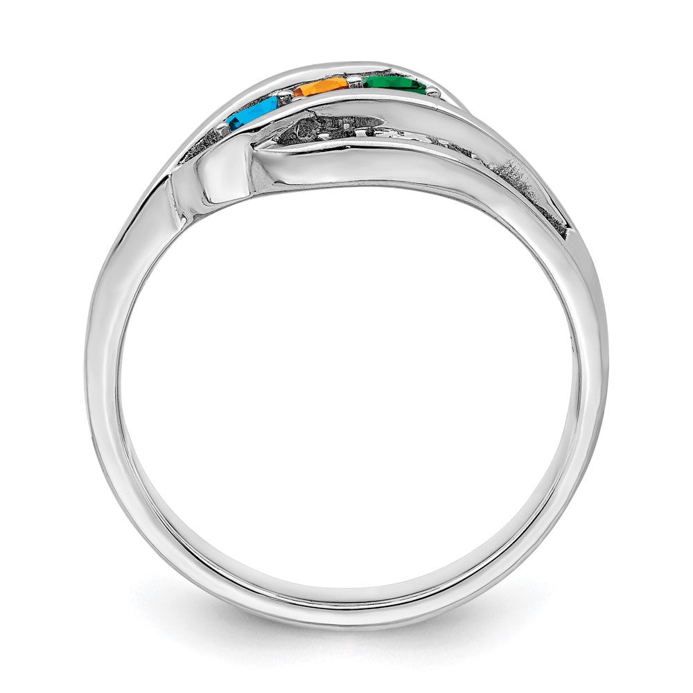 14k White Gold Family Jewelry Ring Mounting