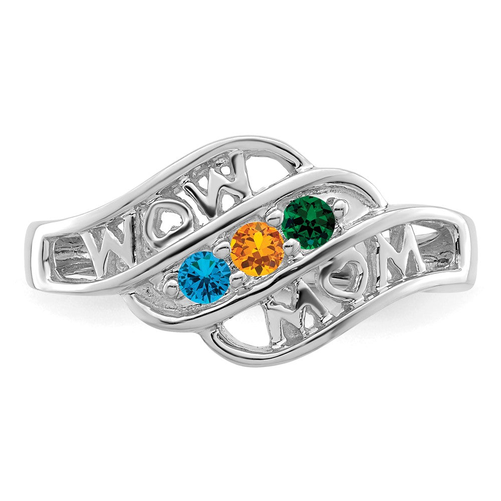 14k White Gold Family Jewelry Ring Mounting