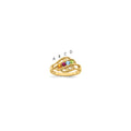 14k Synthetic Family Jewelry Ring