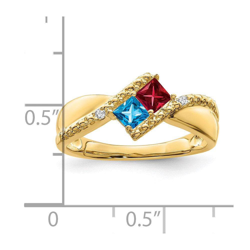 14k Genuine family jewelry ring