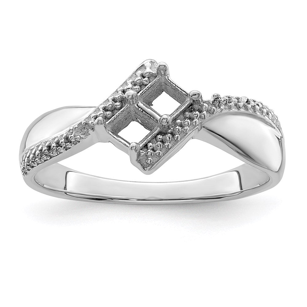 14k White Gold Genuine Family Jewelry Ring