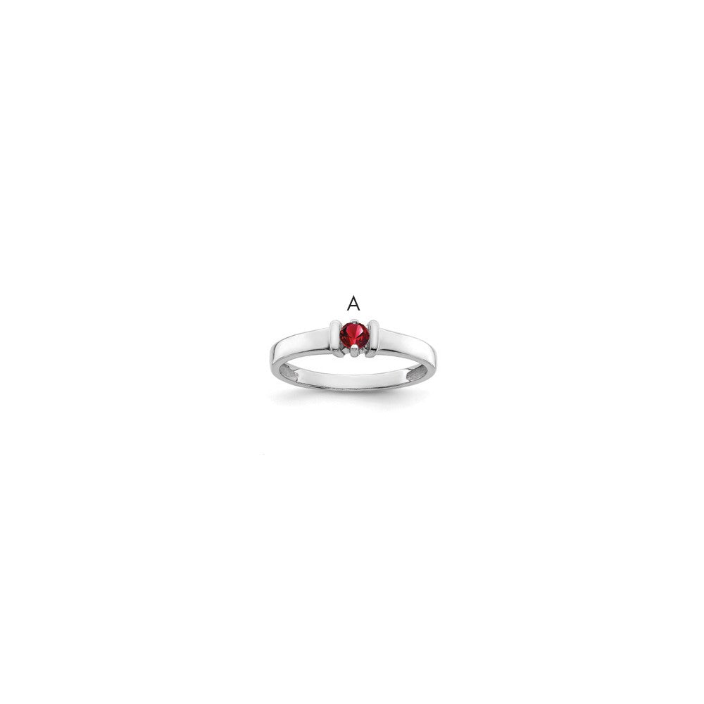 Sterling Silver Rhodium-plated Family Jewelry Mounting