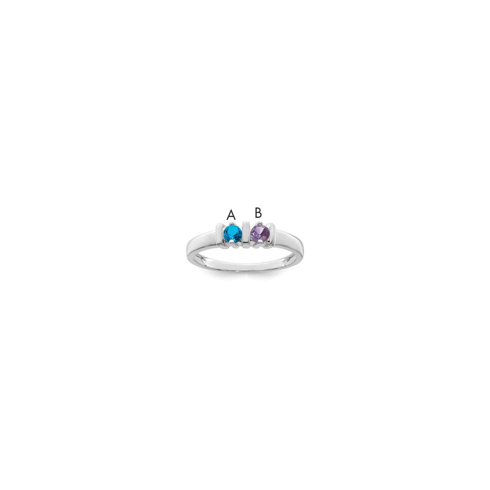 Sterling Silver Rhodium-plated Family Jewelry Mounting