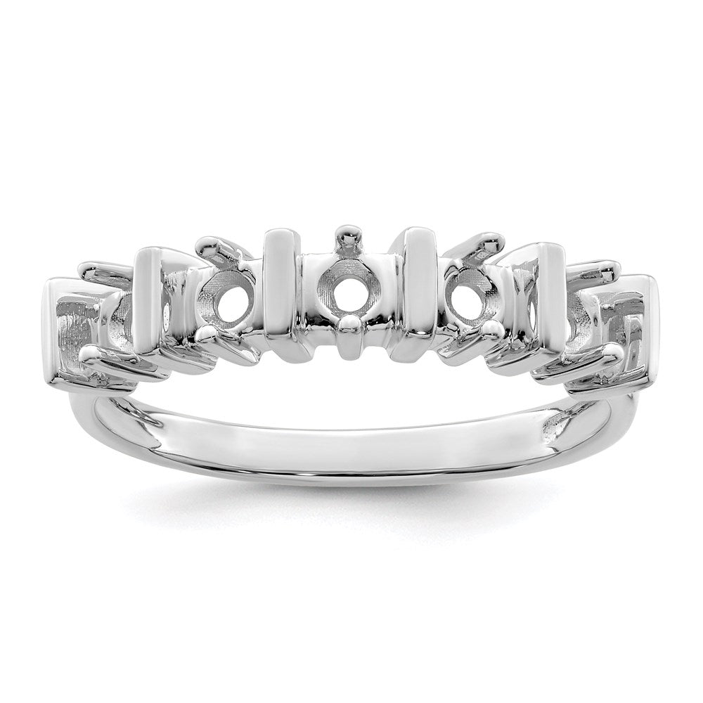 Sterling Silver Rhodium-plated Family Jewelry Mounting
