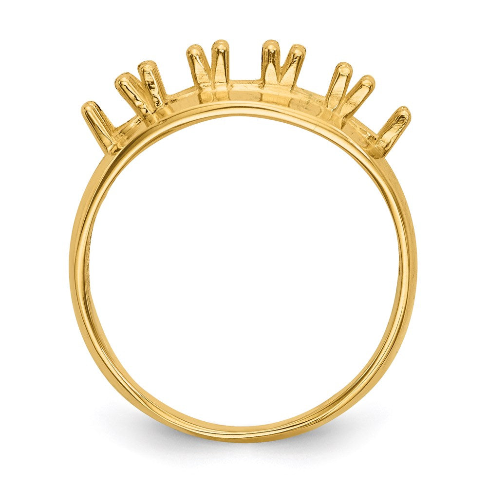 14k Polished 5-Stone Mothers Ring Mounting