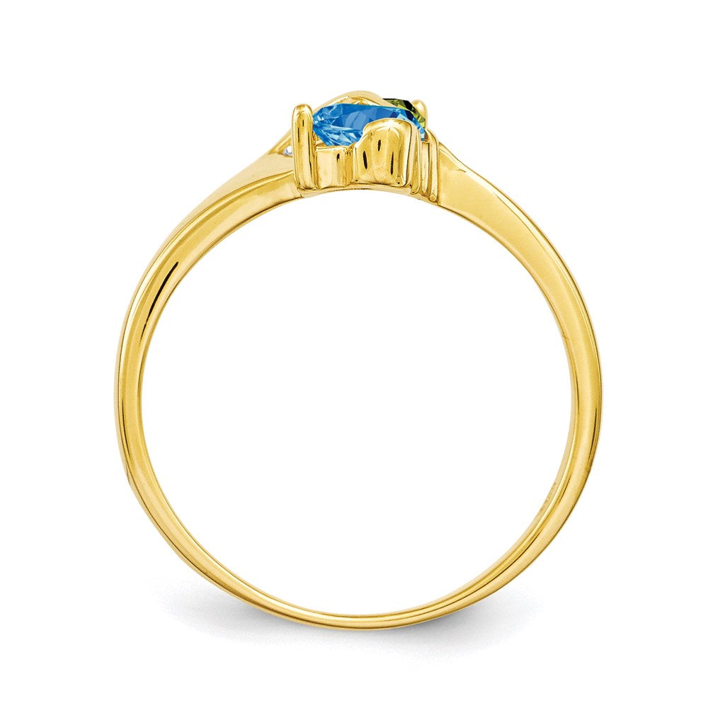 14k Synthetic Family Jewelry Ring