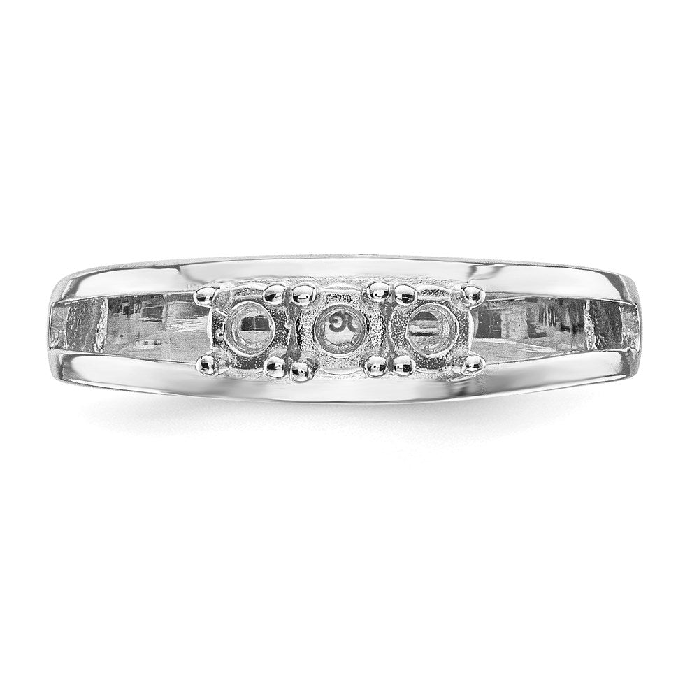 14k White Gold Family Jewelry Ring Mounting