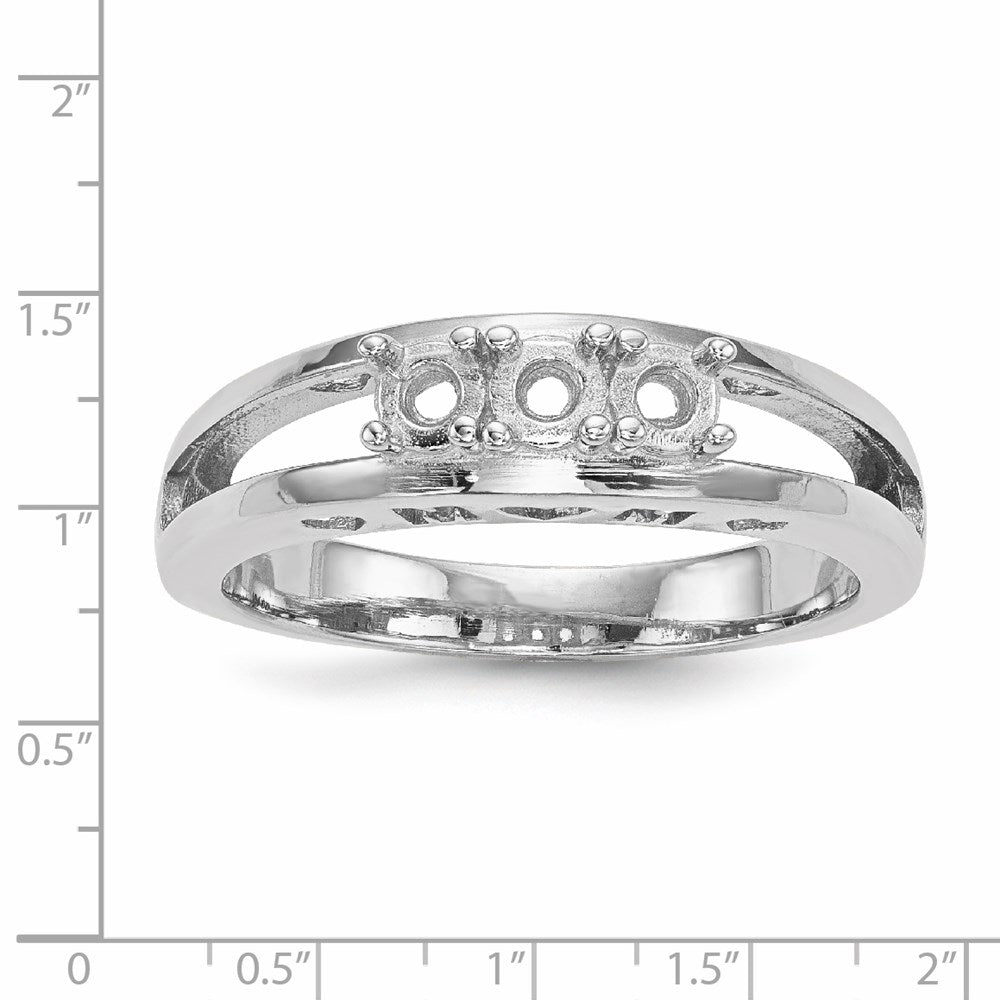 14k White Gold Family Jewelry Ring Mounting