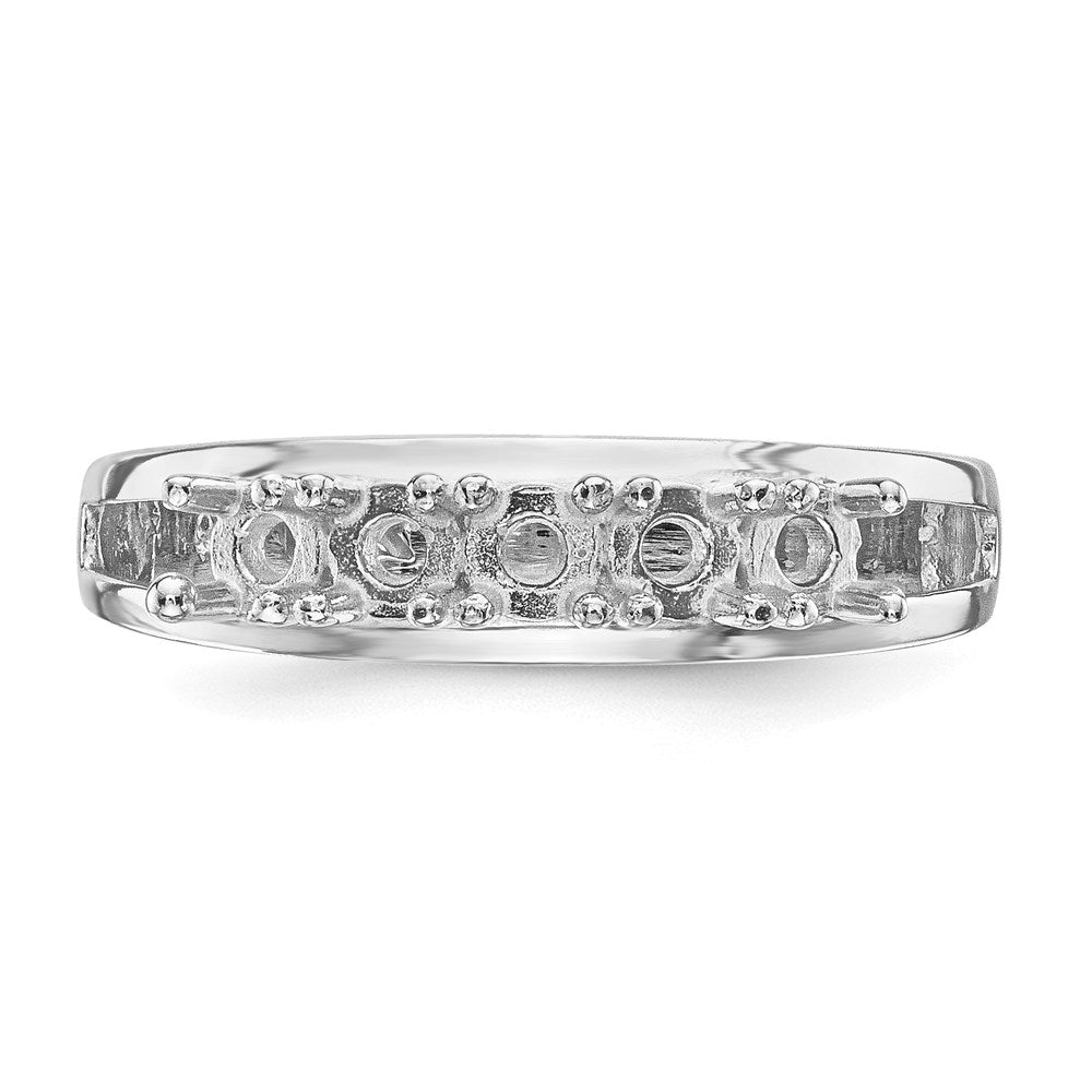 14k White Gold Family Jewelry Ring Mounting