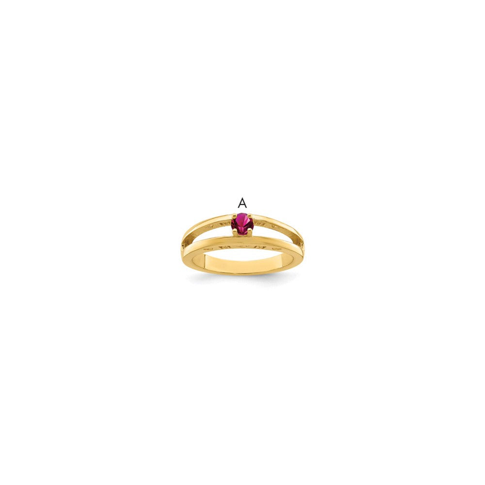 14k 3mm Genuine family jewelry ring