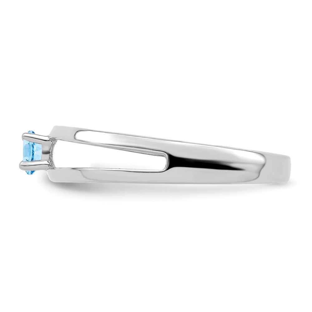 14k White Gold 3mm Genuine Family Jewelry Ring