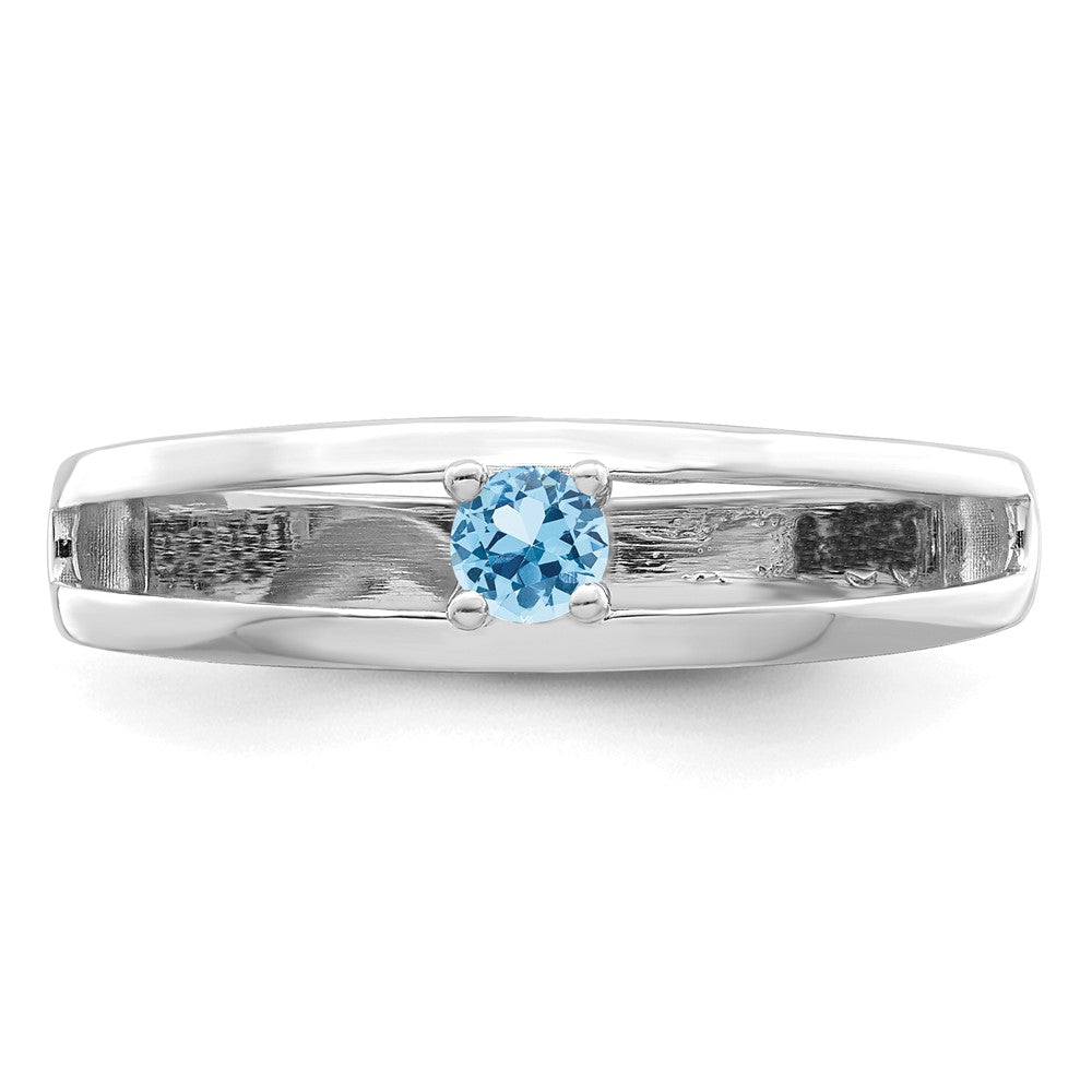 14k White Gold 3mm Genuine Family Jewelry Ring