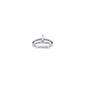 14k White Gold 3mm Genuine Family Jewelry Ring