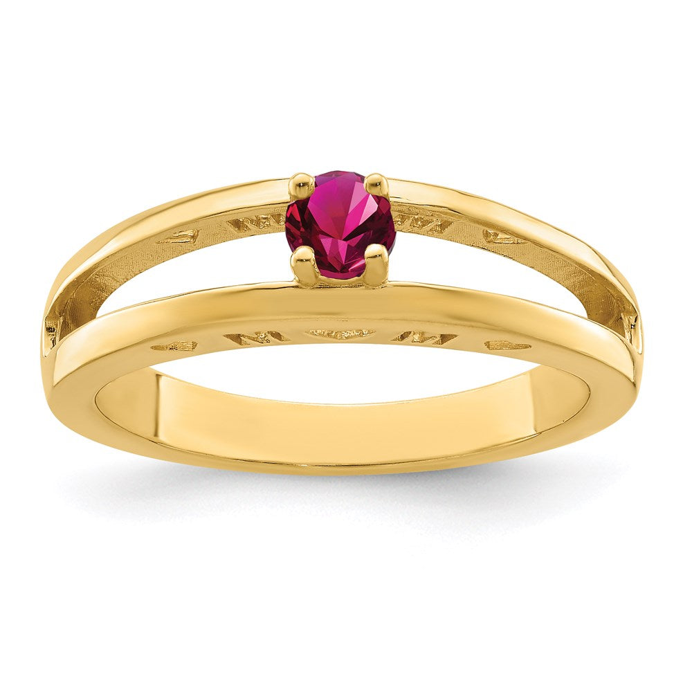 14k 3mm Genuine family jewelry ring