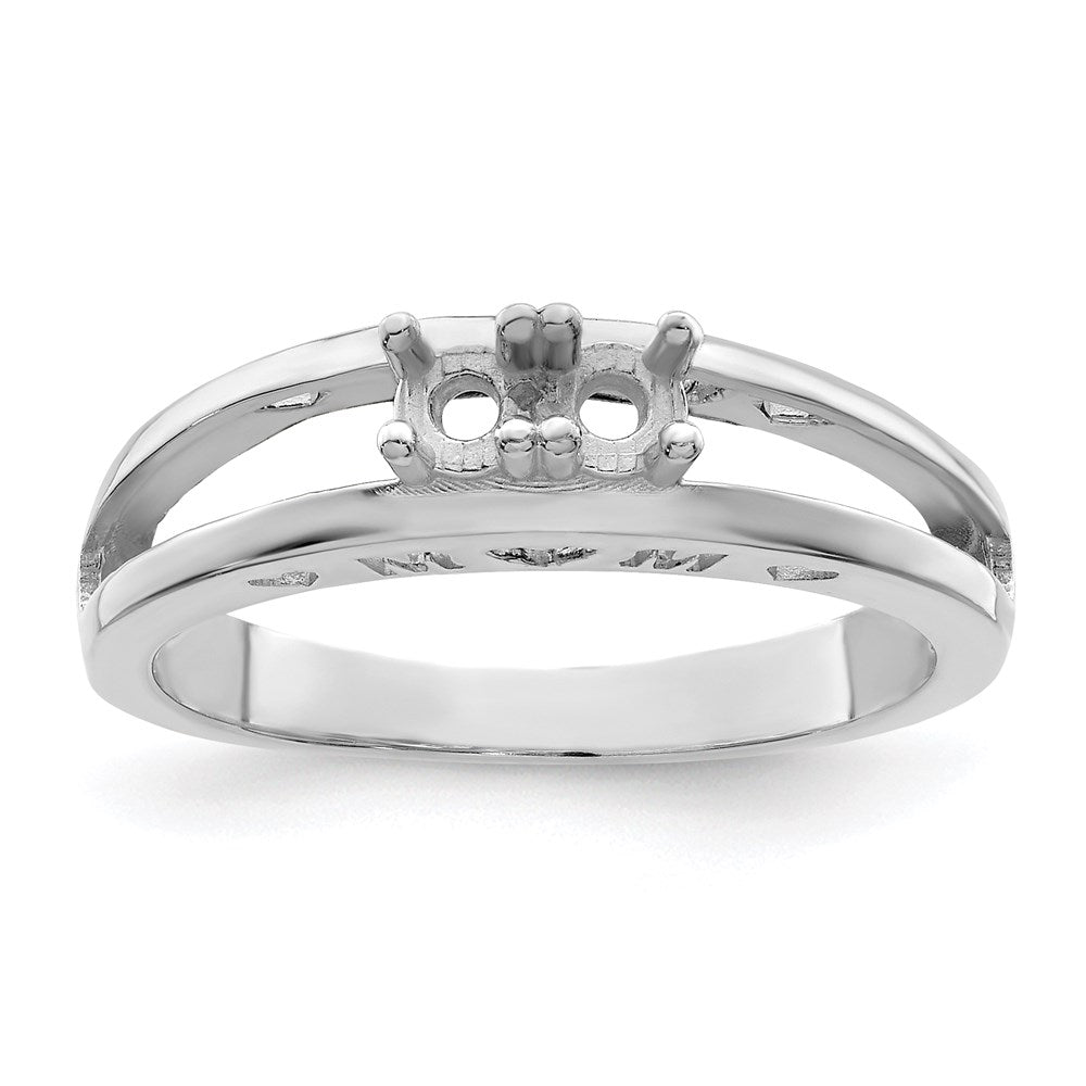 14k White Gold 3mm Genuine Family Jewelry Ring