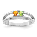 14k White Gold Family Jewelry Ring Mounting