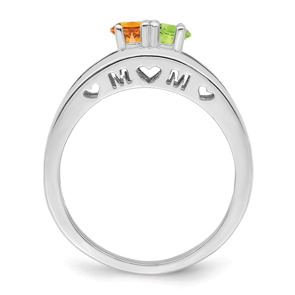 14k White Gold 3mm Genuine Family Jewelry Ring