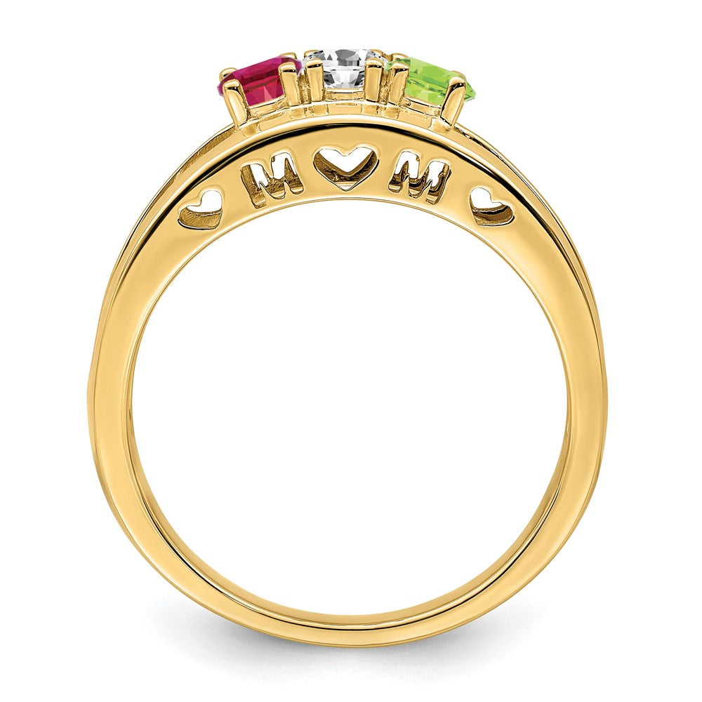 14k 3mm Genuine Family Jewelry Ring