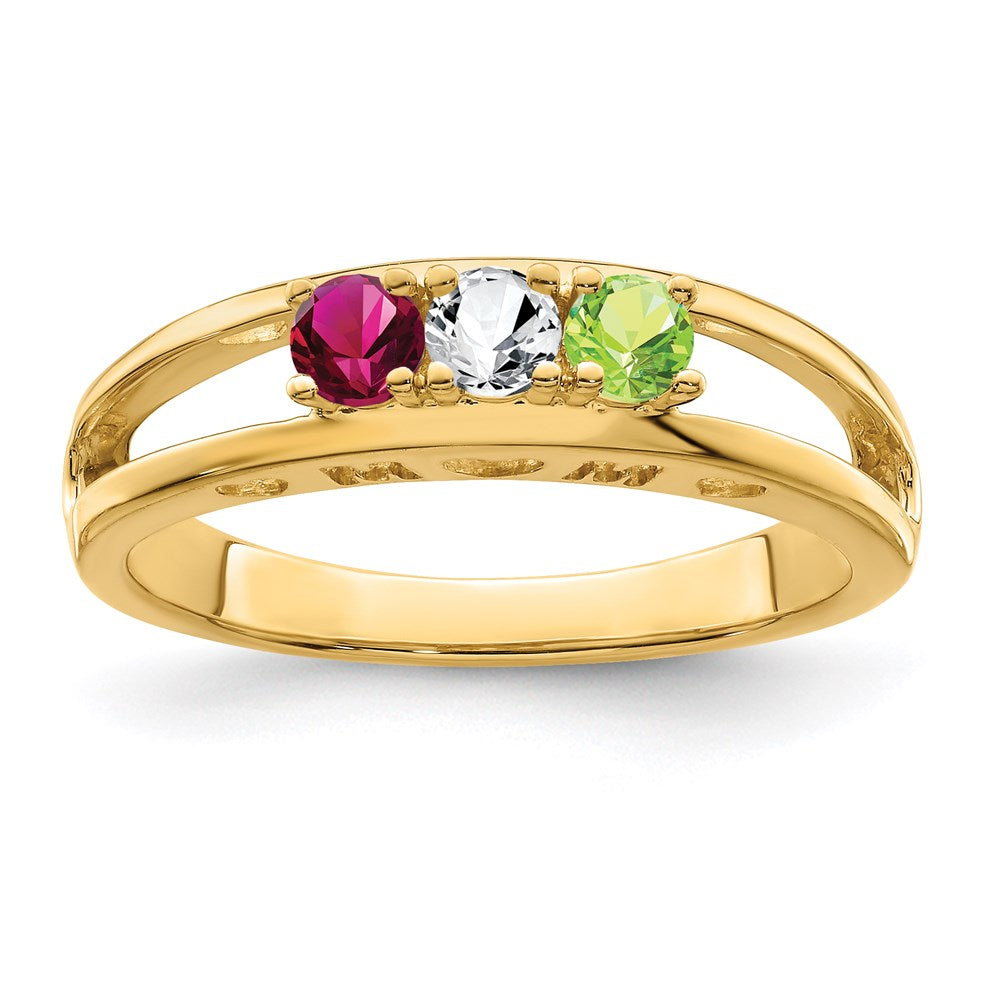 14k 3mm Genuine Family Jewelry Ring