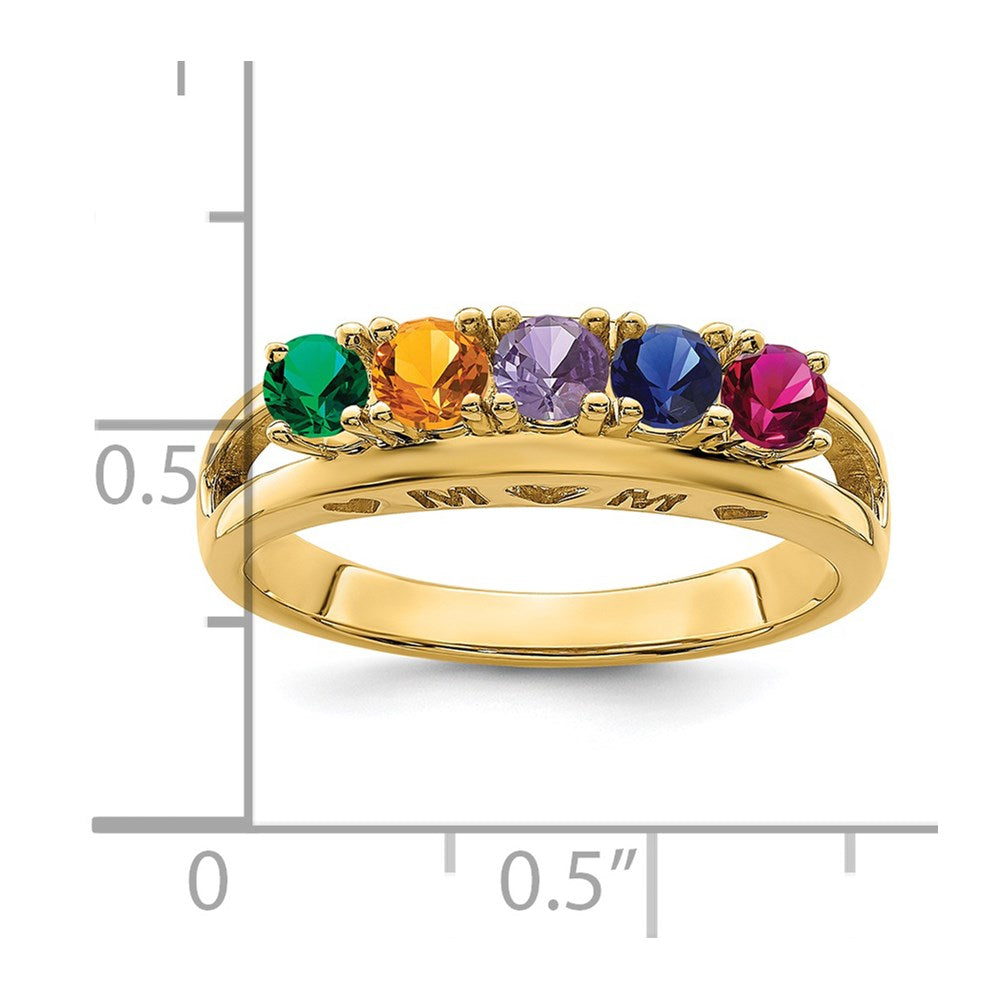 14k 3mm Genuine Family Jewelry Ring