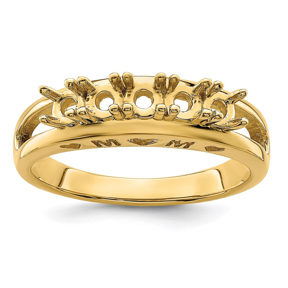 14k 3mm Synthetic Family Jewelry Ring