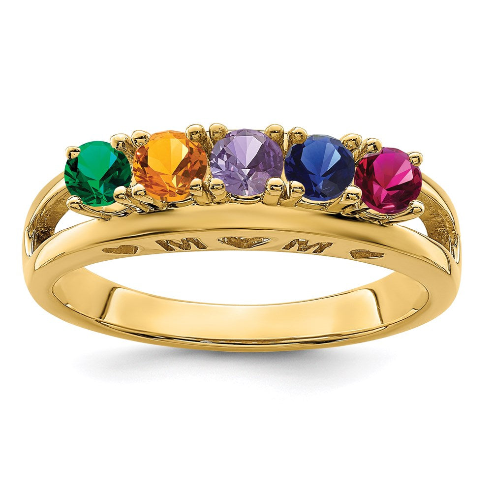 14k 3mm Genuine Family Jewelry Ring