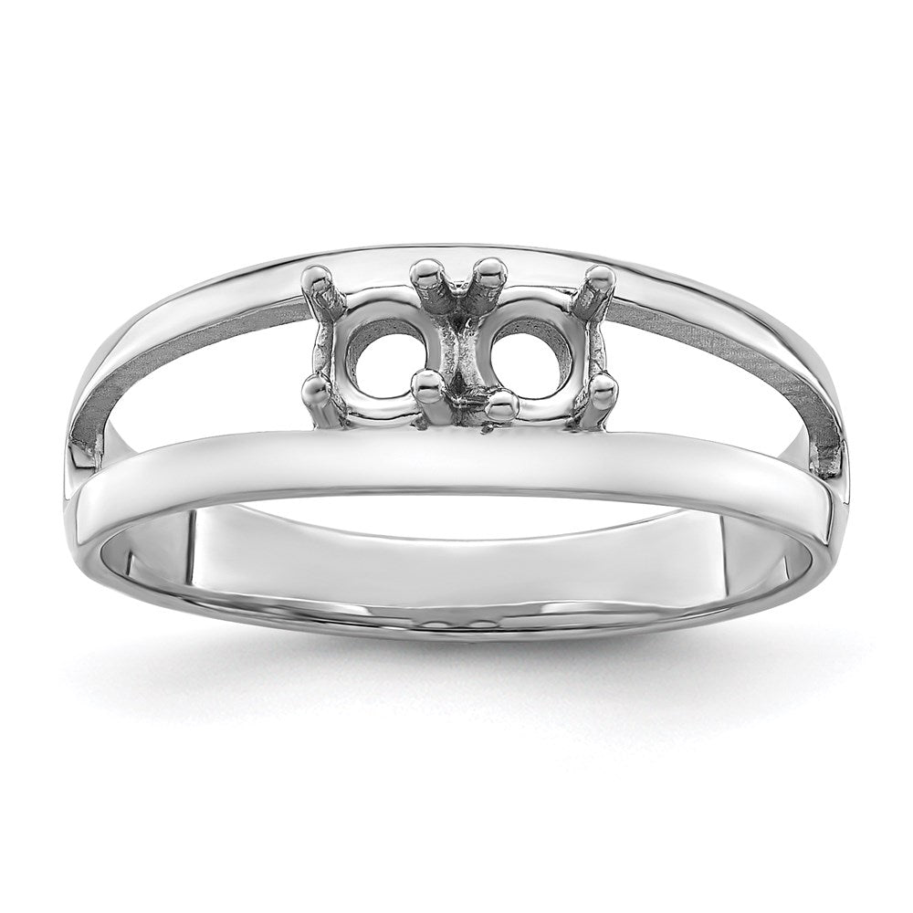 Sterling Silver Rhodium-plated Family Jewelry Mounting