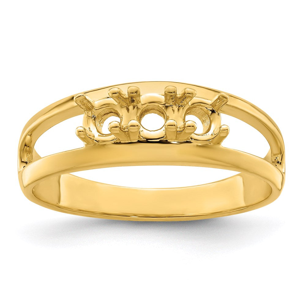 14k Genuine 3 Stone Mother's Ring